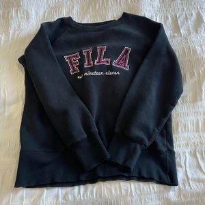 Black FILA crew neck